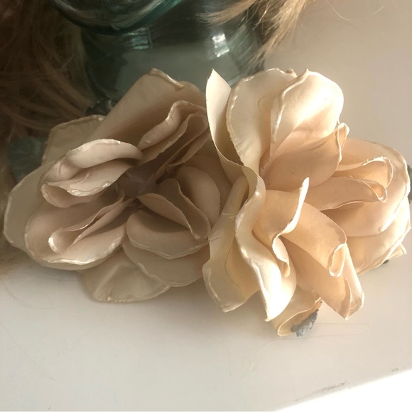 Vintage Barabara Allen custom raffia hat w detachable flower ornament - Picture 11 of 11